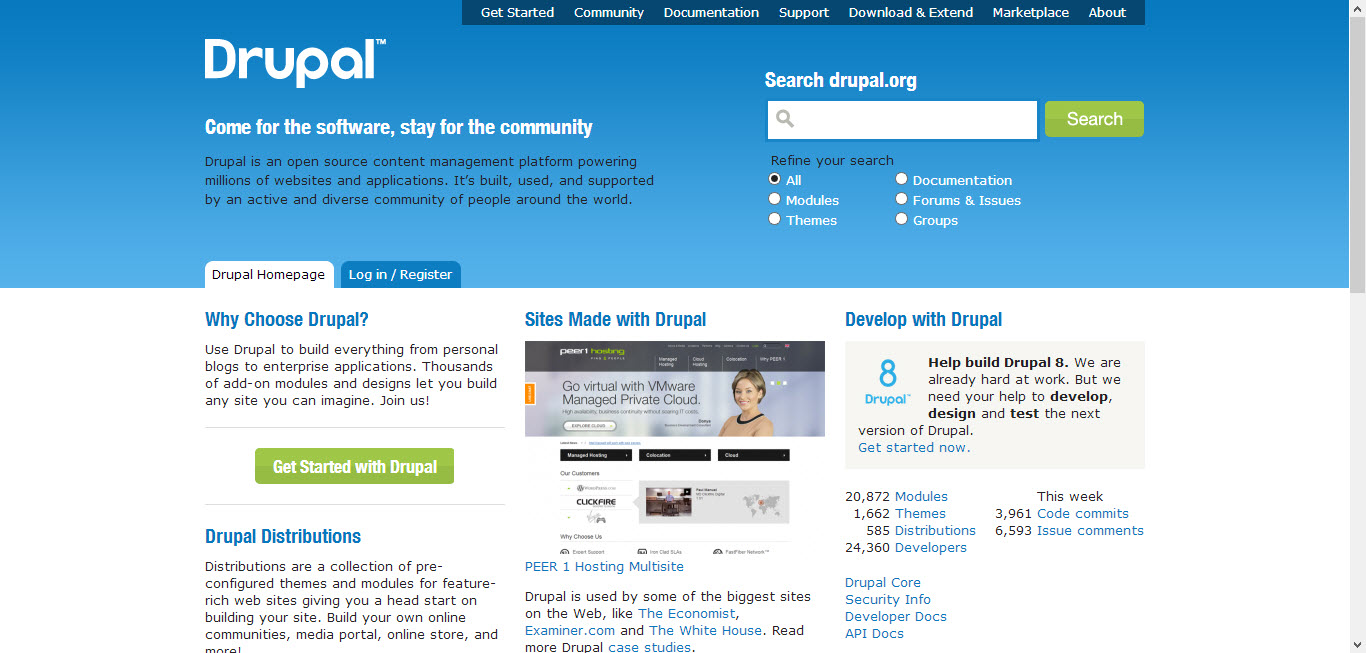 Drupal as blogging platform