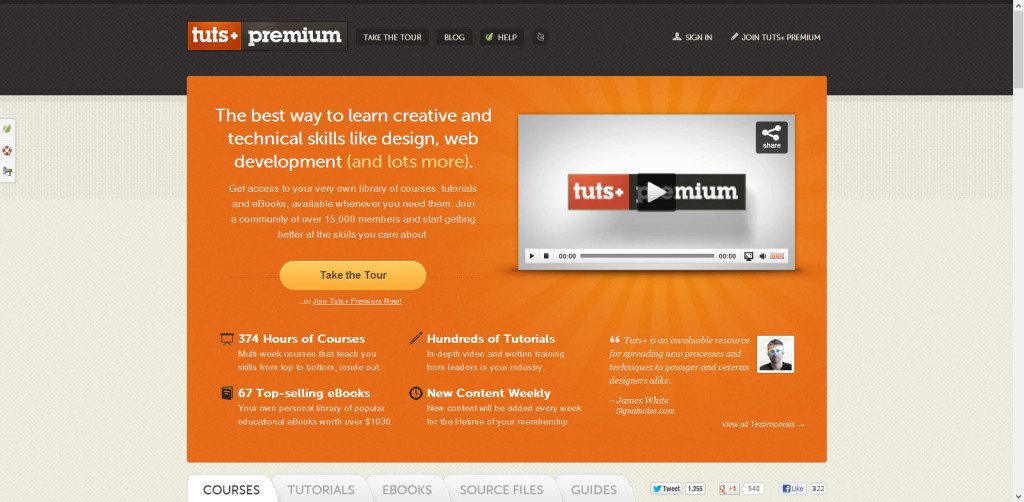 Tuts Plus Network on WordPress