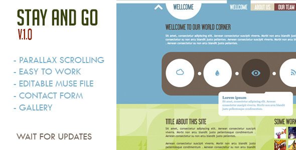 Stay and Go Muse Template free download