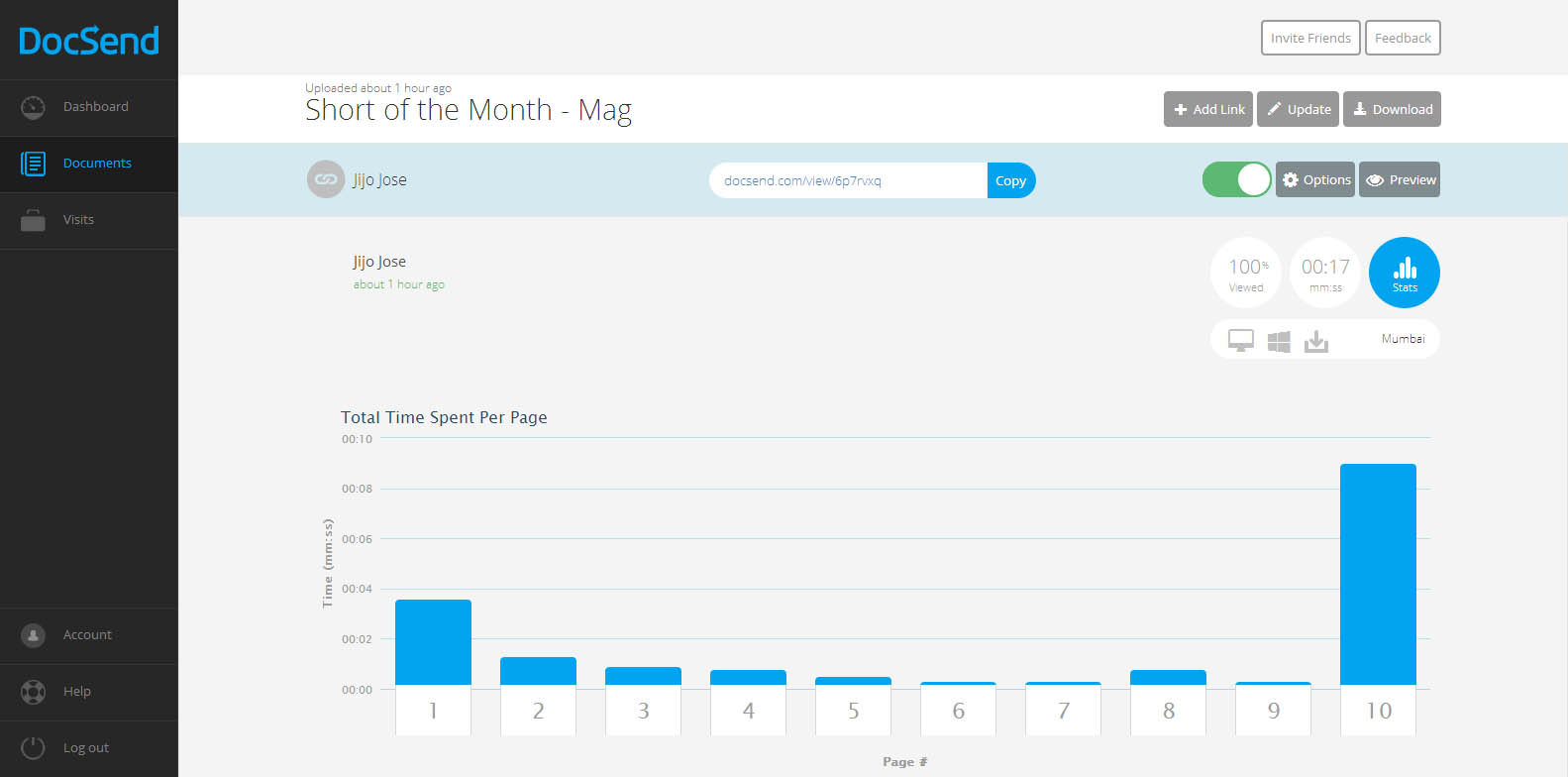 DocSend -  Analytics for your Documents - First Impression - Review